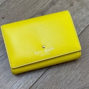 Kate Spade Vibrant Yellow Leather Wallet